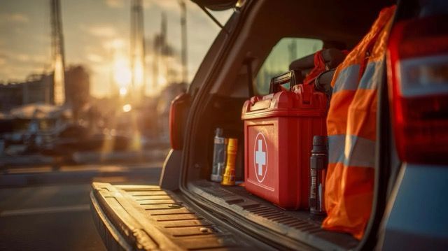 first aid packs in trunk
