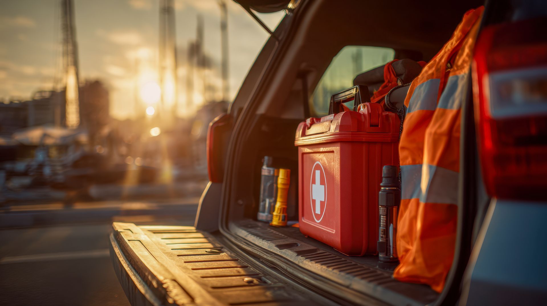 first aid packs in trunk