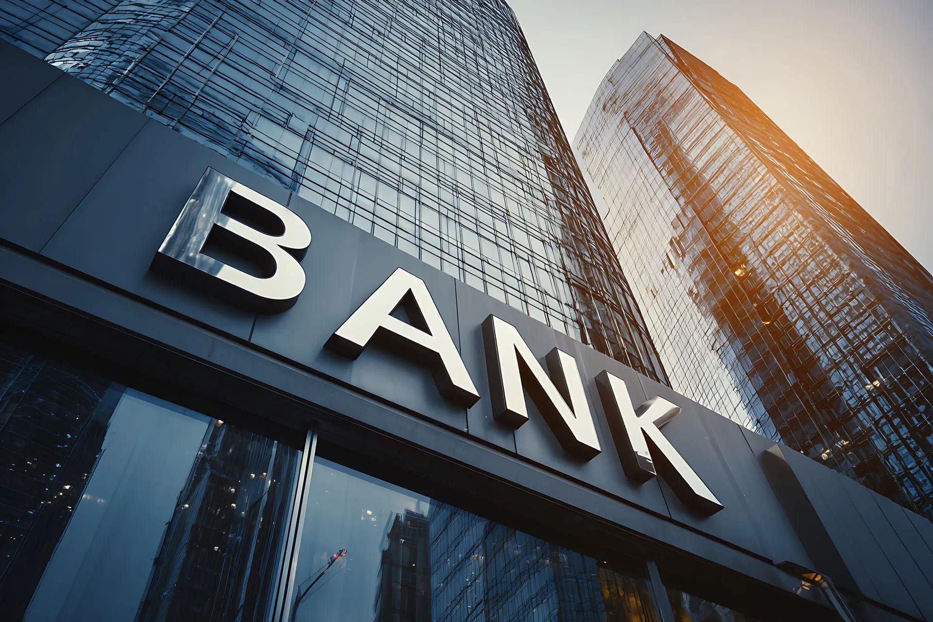a Bank building