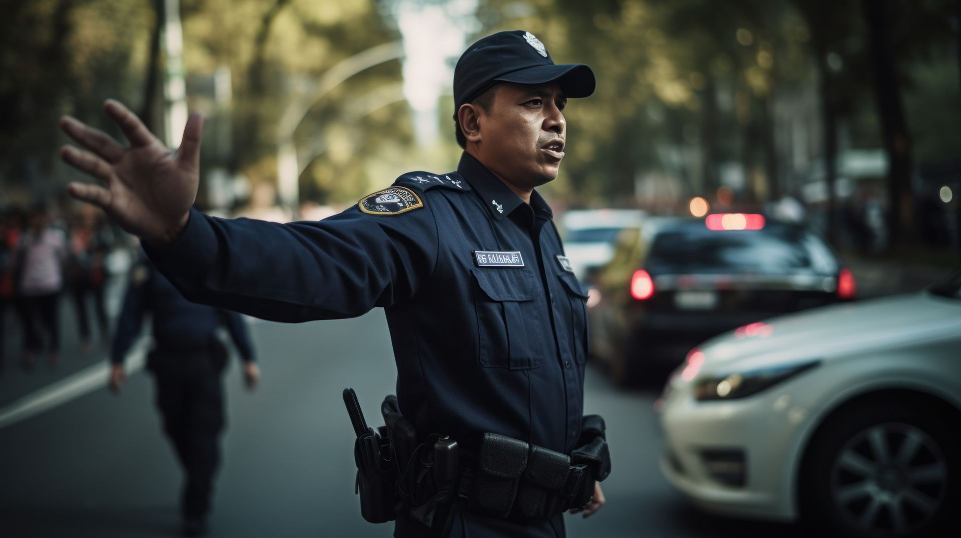 security guard in the street