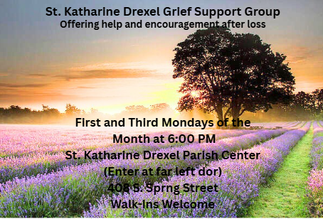 The bereavement group meets on the first and the third Mondays of each month at the parish center at
6:00 pm. This is an opportunity for those who are grieving a loss to meet with others who are in grief. All conversations are confidential. Please enter at the south door from the parking lot. For information about
the bereavement group, call Deacon Ed at 920-382-2315.
