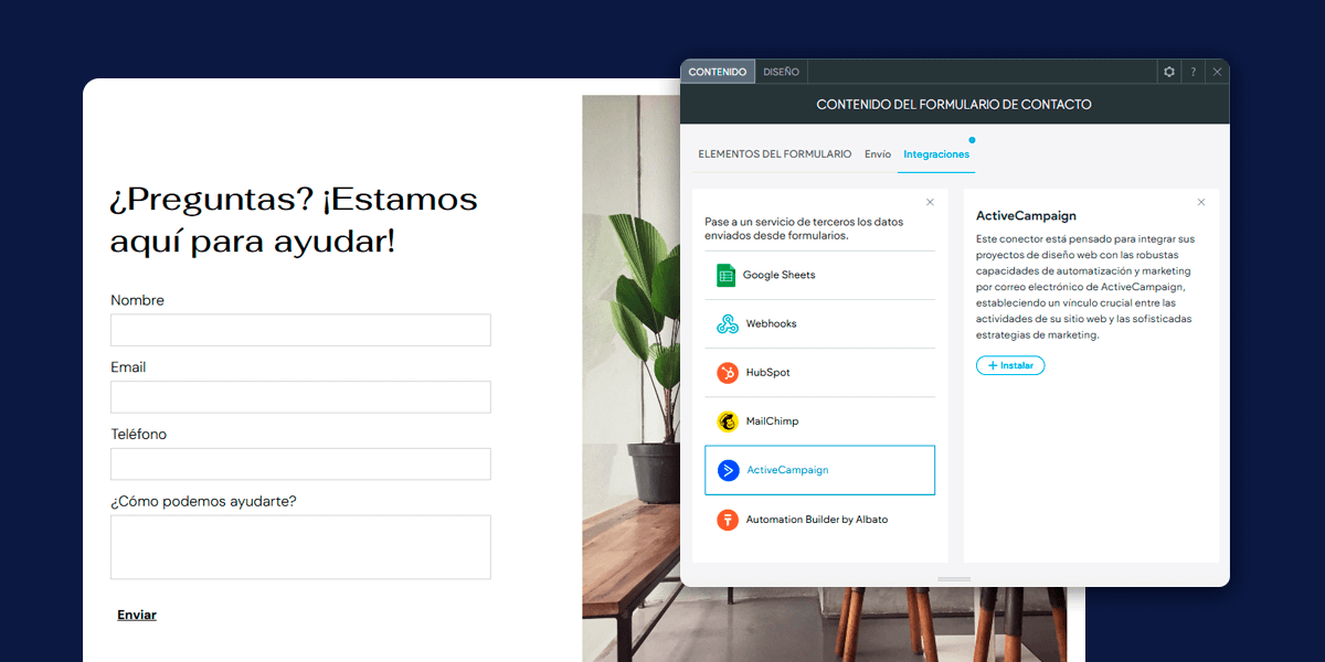 A computer screen is open to a page that says preguntas estamos aqui para ayudar