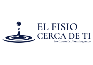 Un logo para el fisio cerca de ti con una gota de agua