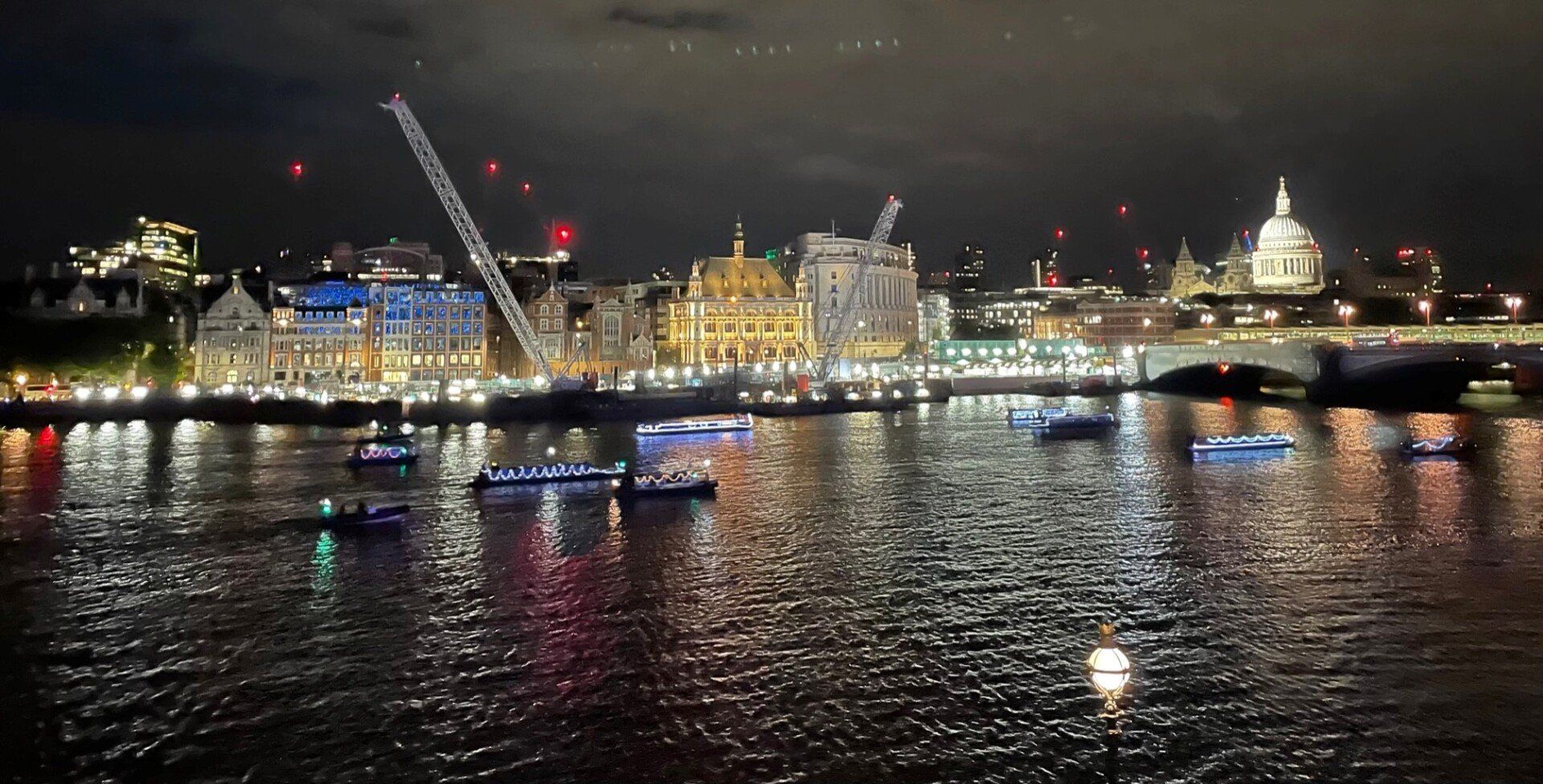 River Thames at night
