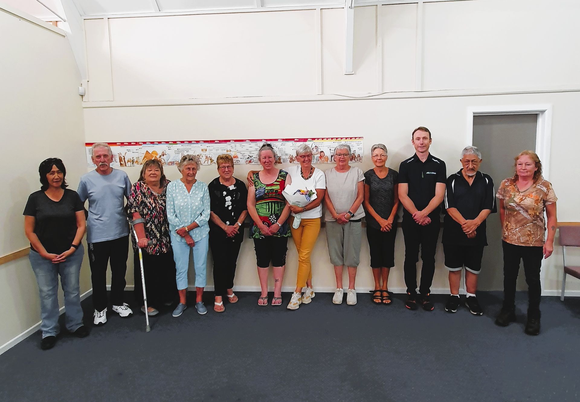 Levin Better Breathing participants celebrate Ingrid's 50th programme.