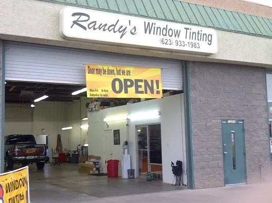Randy 's window tinting is open for business