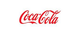 Un logotipo de Coca Cola rojo sobre un fondo blanco.