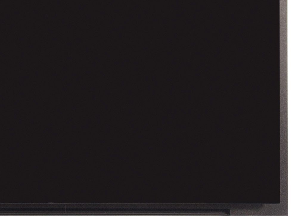 Black rectangular screen with a dark gray border.