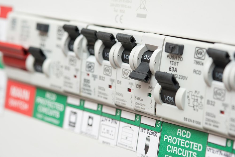 A Close Up of a Row of RCD Protected Circuits — Mick Sawtell Electrical Pty Ltd in South Lismore, NSW