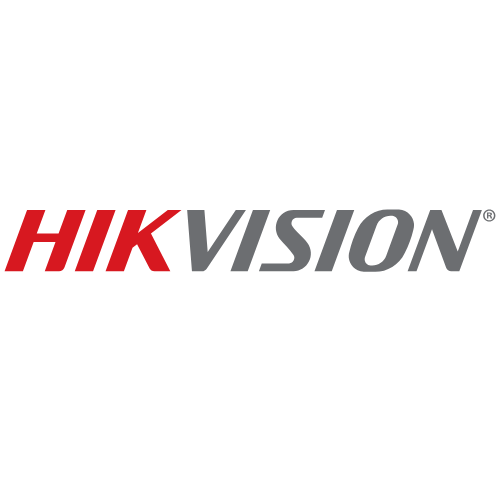 Le logo de hikvision est sur fond blanc.