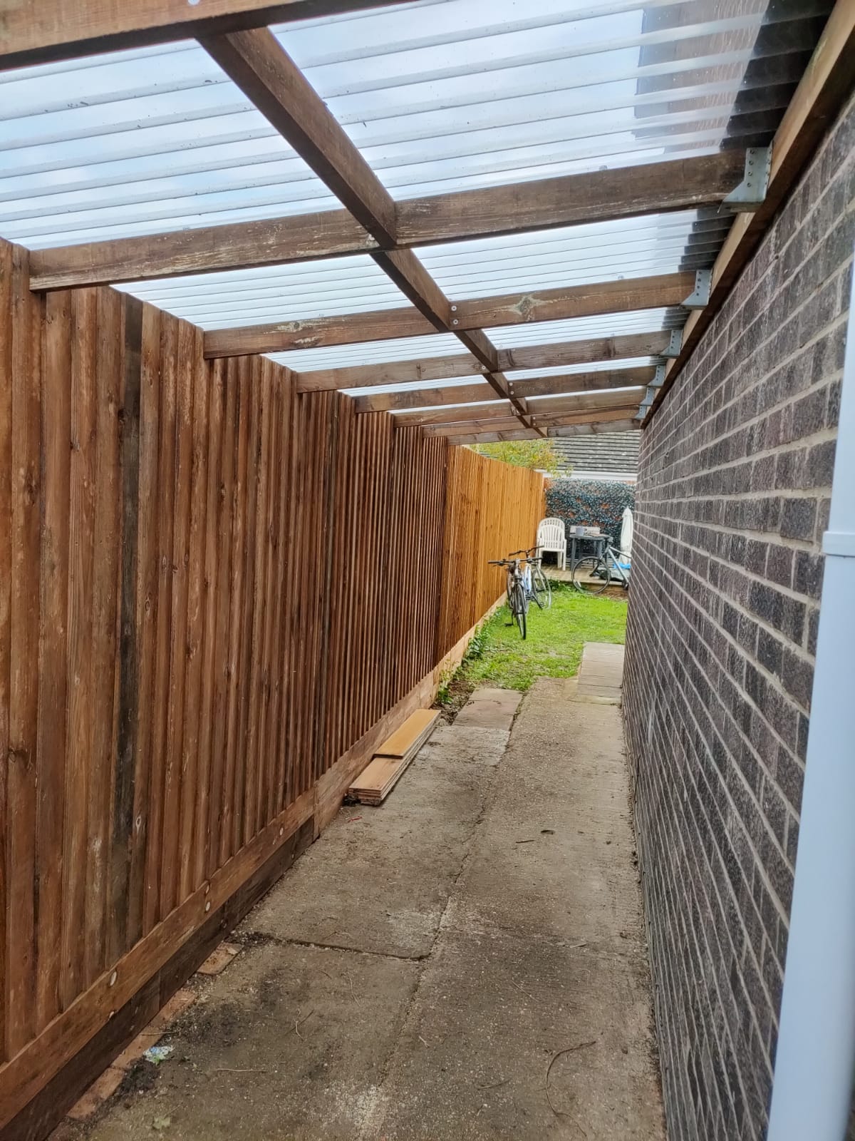 Finished lean-to project