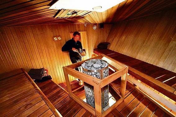 Sauna experience on a boat