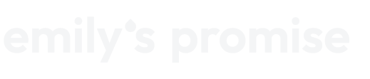 The word emily 's promise is written in white on a white background.