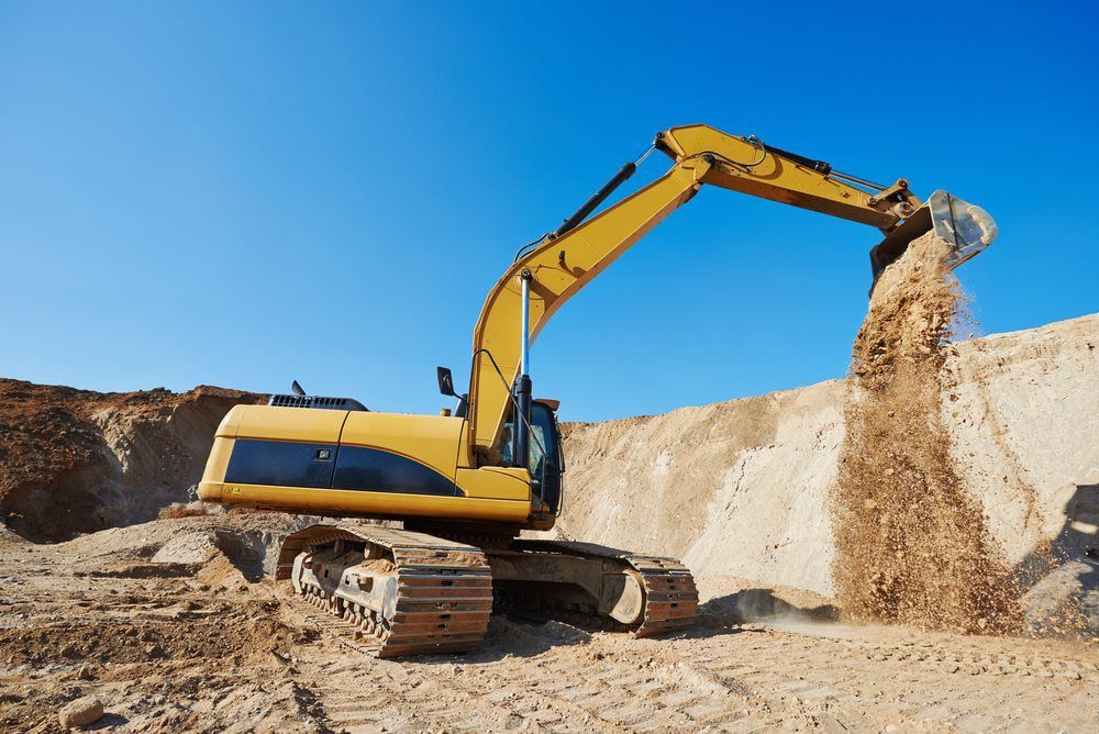 The efficient excavator machine for all your excavation services — Stan Davies Excavations in Glendale, NSW