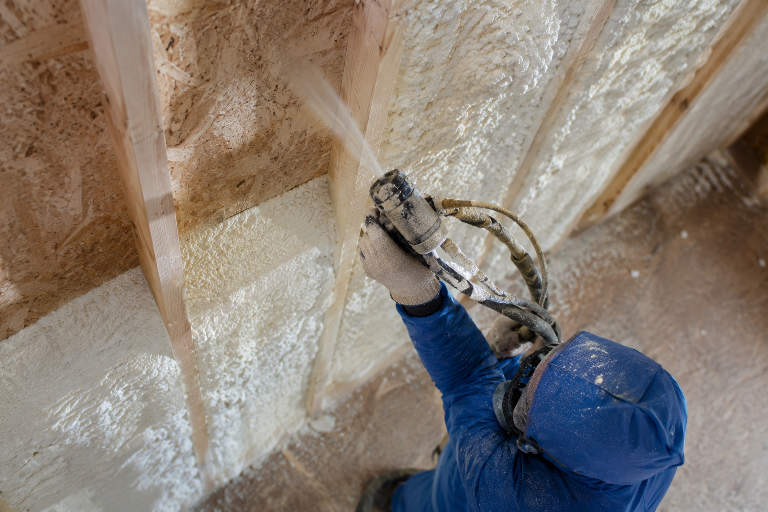 Wall Spray Foam Application