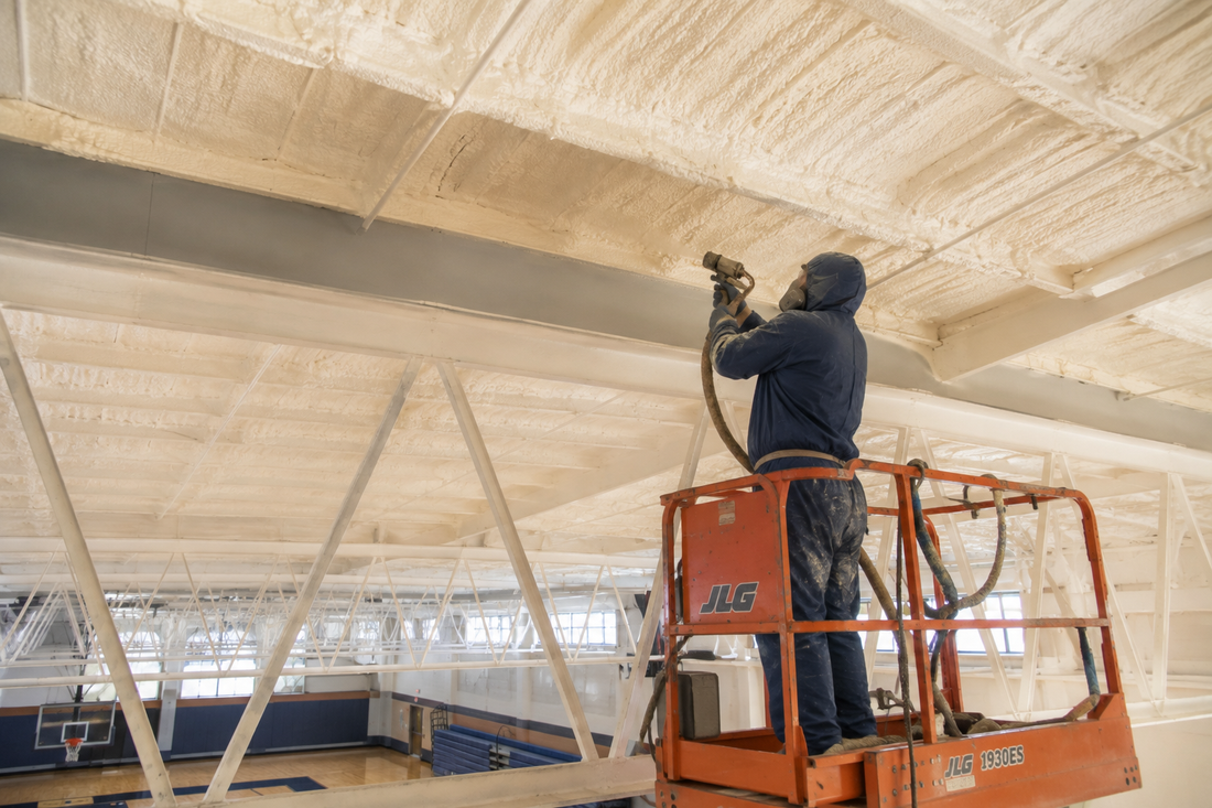 Department Store Spray foam application