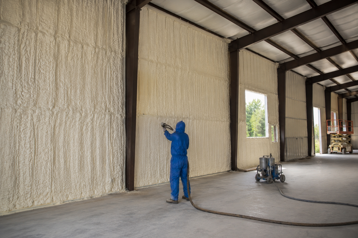 Warehouse Spray Foam job
