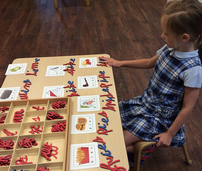 Child writing