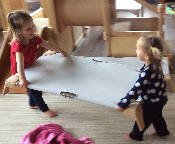Children working outside