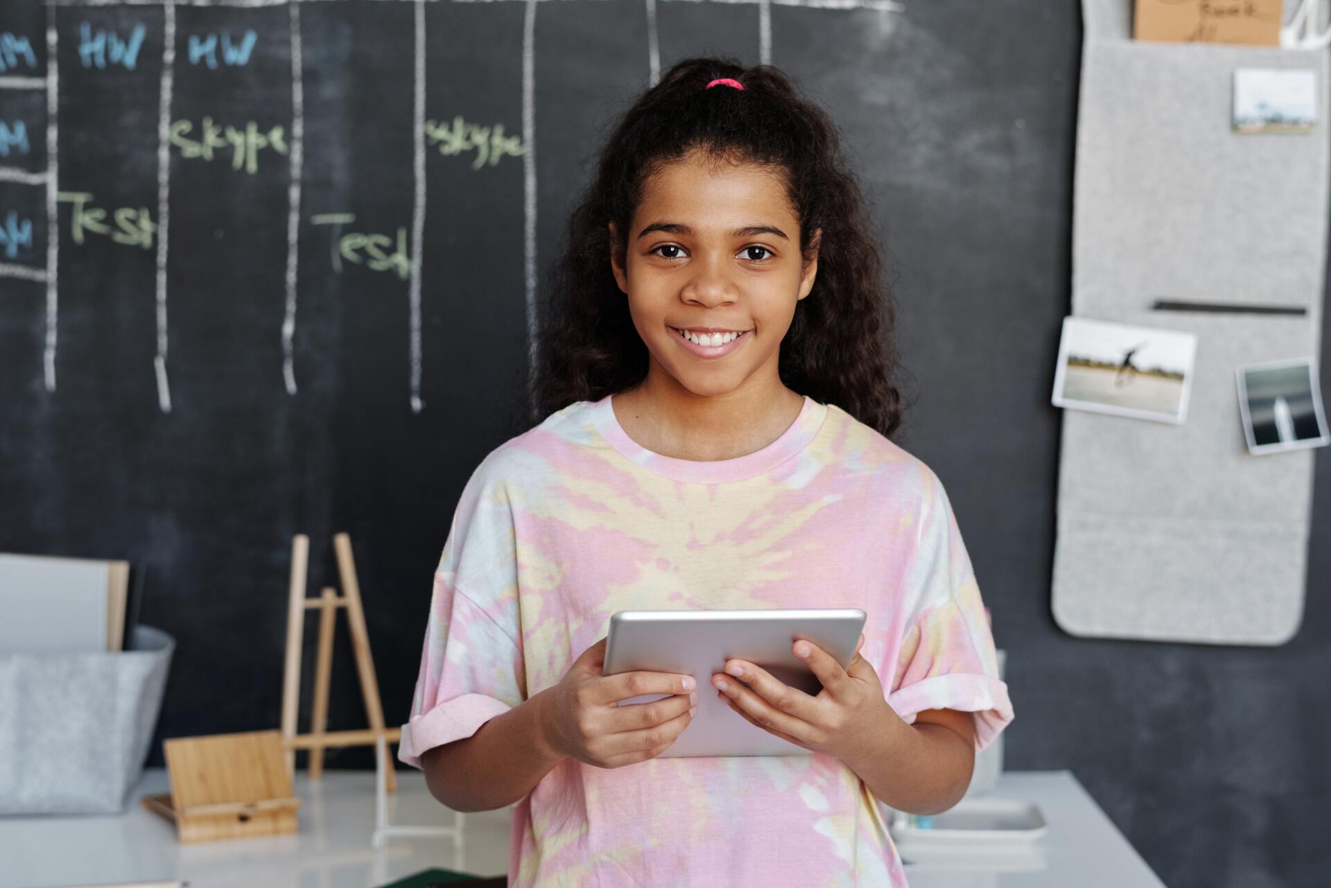 Adolescent in the classroom