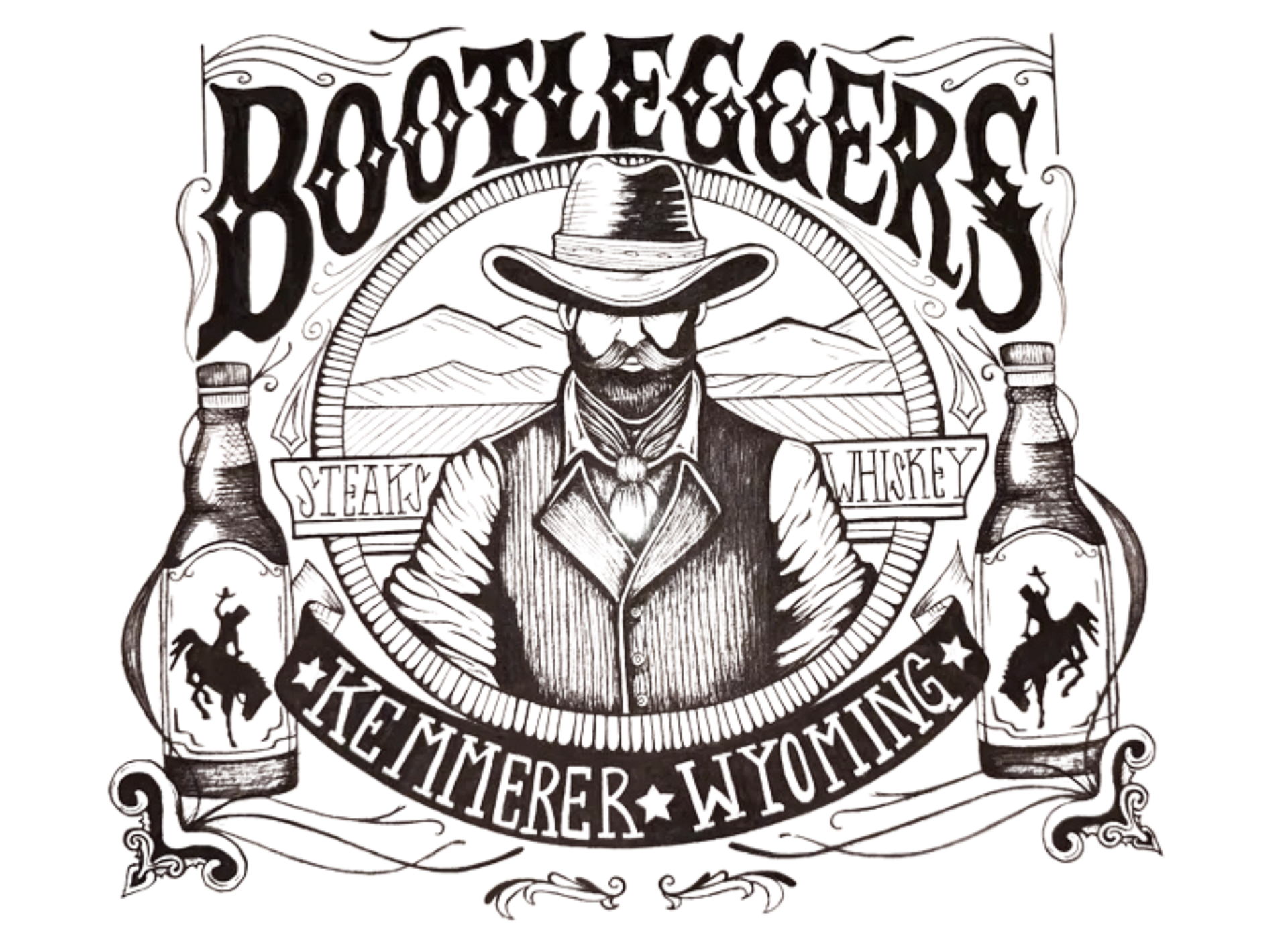 Bootleggers Kemmerer Wyoming Logo