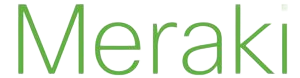 Green "Meraki" text.