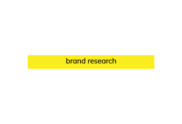 Part of the 'brand process' slide – this animated bar says 'brand research'