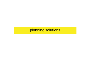 Part of the 'brand process' slide – this animated bar says 'planning solutions'