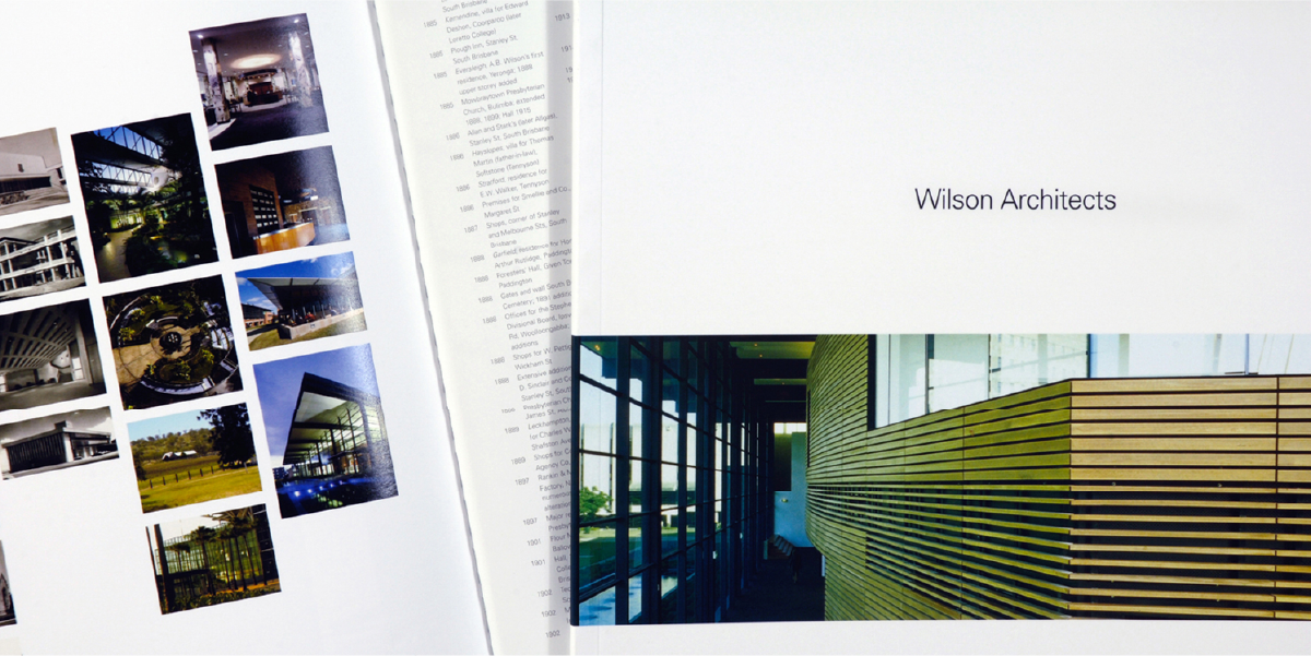 Branding Agency Brisbane – Wilson Architects 125th anniversary brochure, by Willmore Design