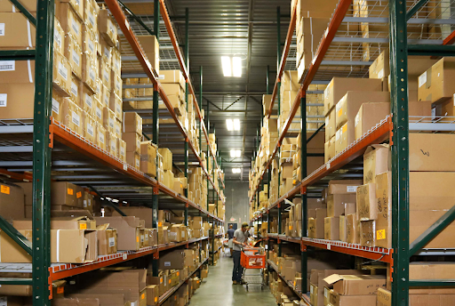 Interior of the KDAR Company warehouse