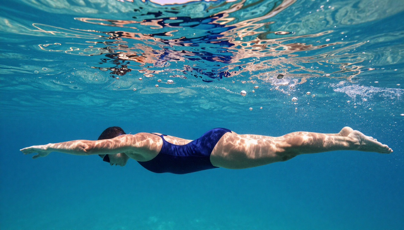 Under water streamlined position