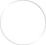 A white circle on a white background.