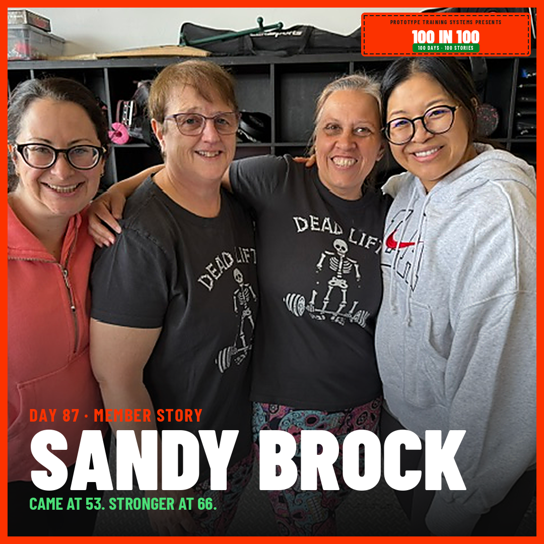 Sandy Brock with her training partners at Prototype Training Systems in Westborough, MA