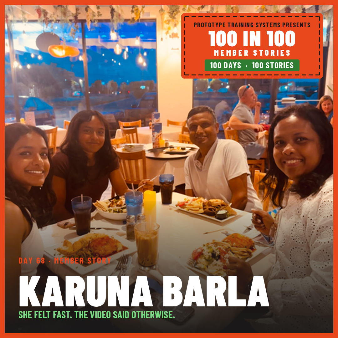 Karuna Barla with her family, Day 68 member story