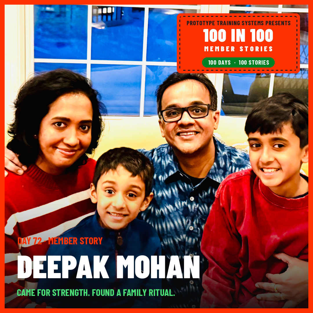 Deepak Mohan with his family, Day 72 member story