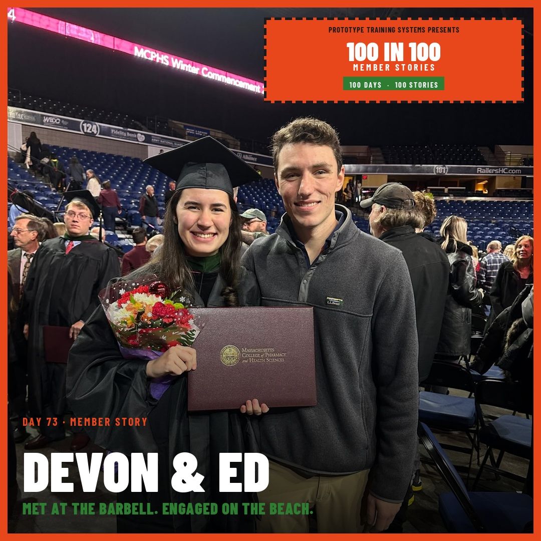 Devon LaMachia and Ed Matatall at her graduation, Day 73 member story