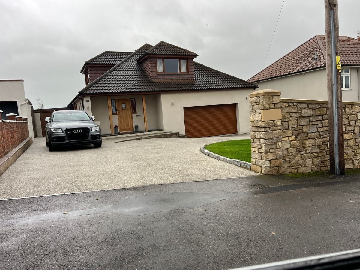 Resin driveway installation in Bristol.