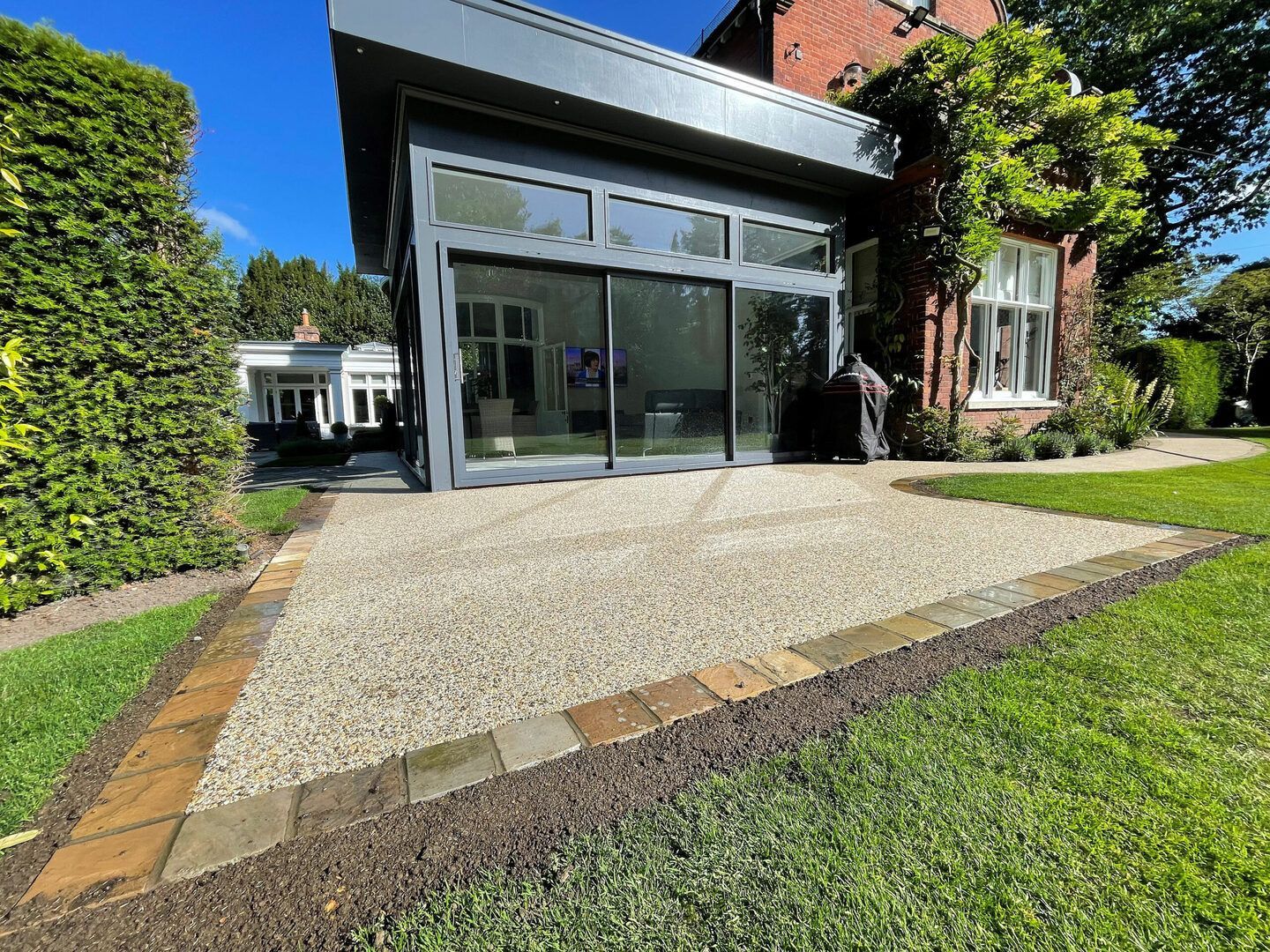 Resin patio installation in Bristol.