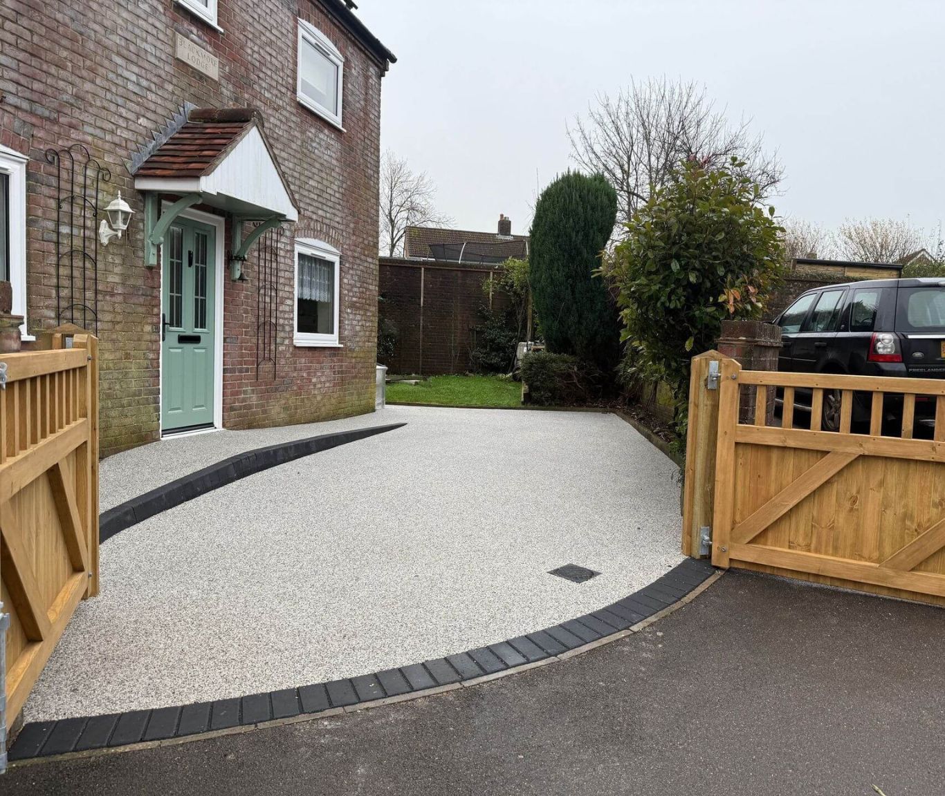 After a resin driveway transformation in Bristol.