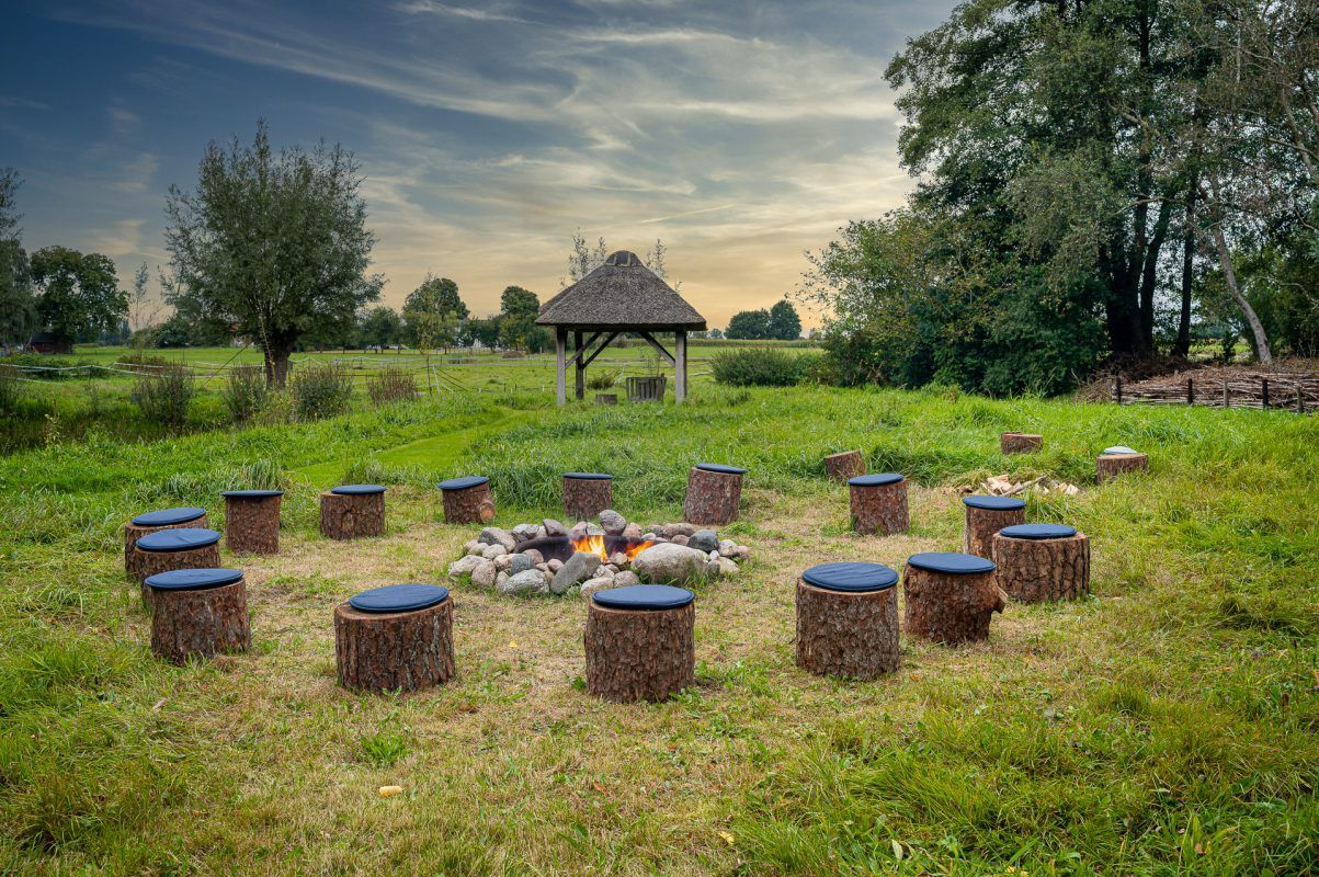 Buitenlocatie voor leiderschapstraining, met ruimte en natuur