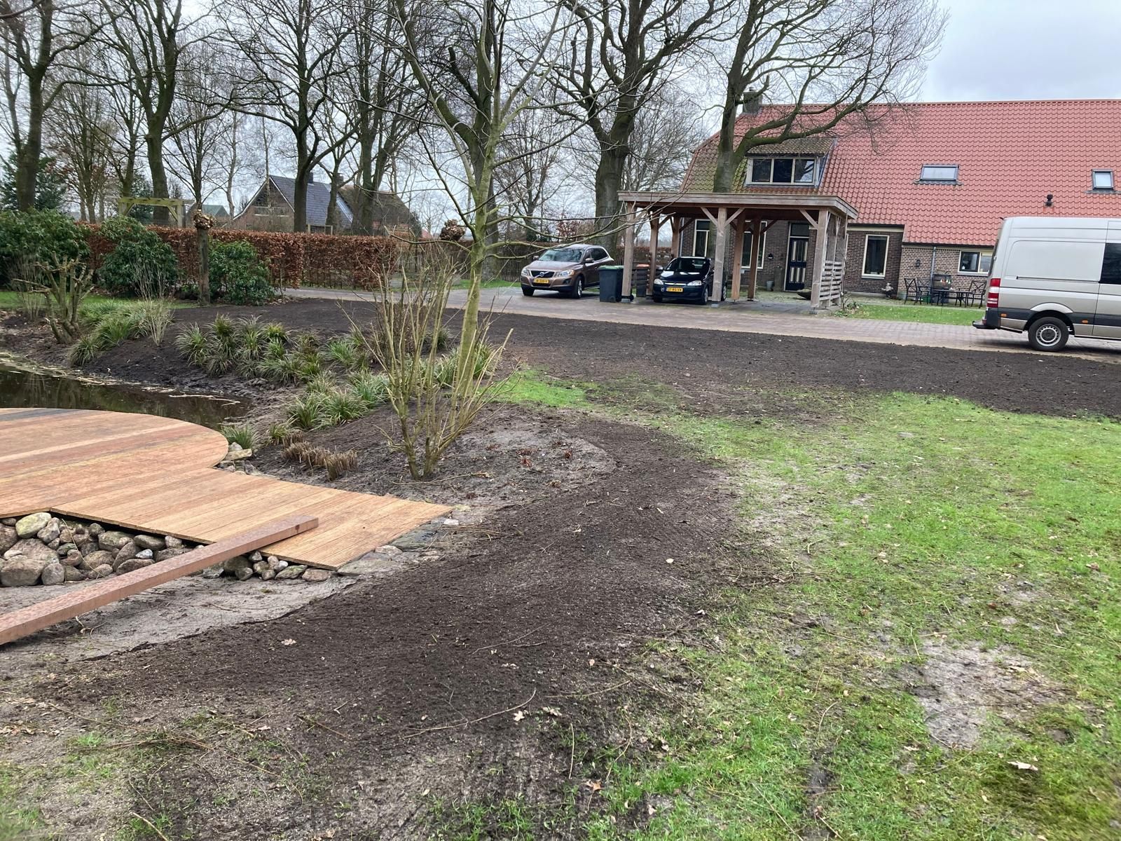 Aanleg voortuin in Balkbrug