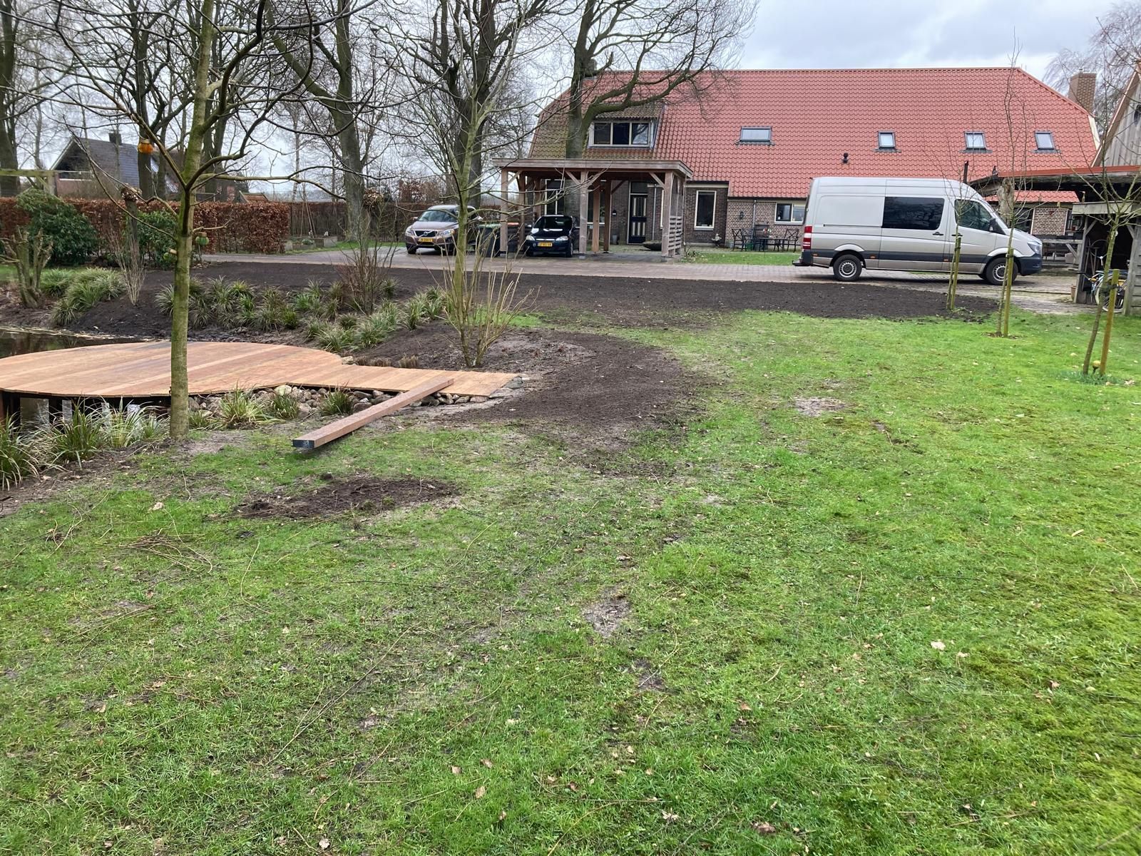 Aanleg voortuin in Balkbrug
