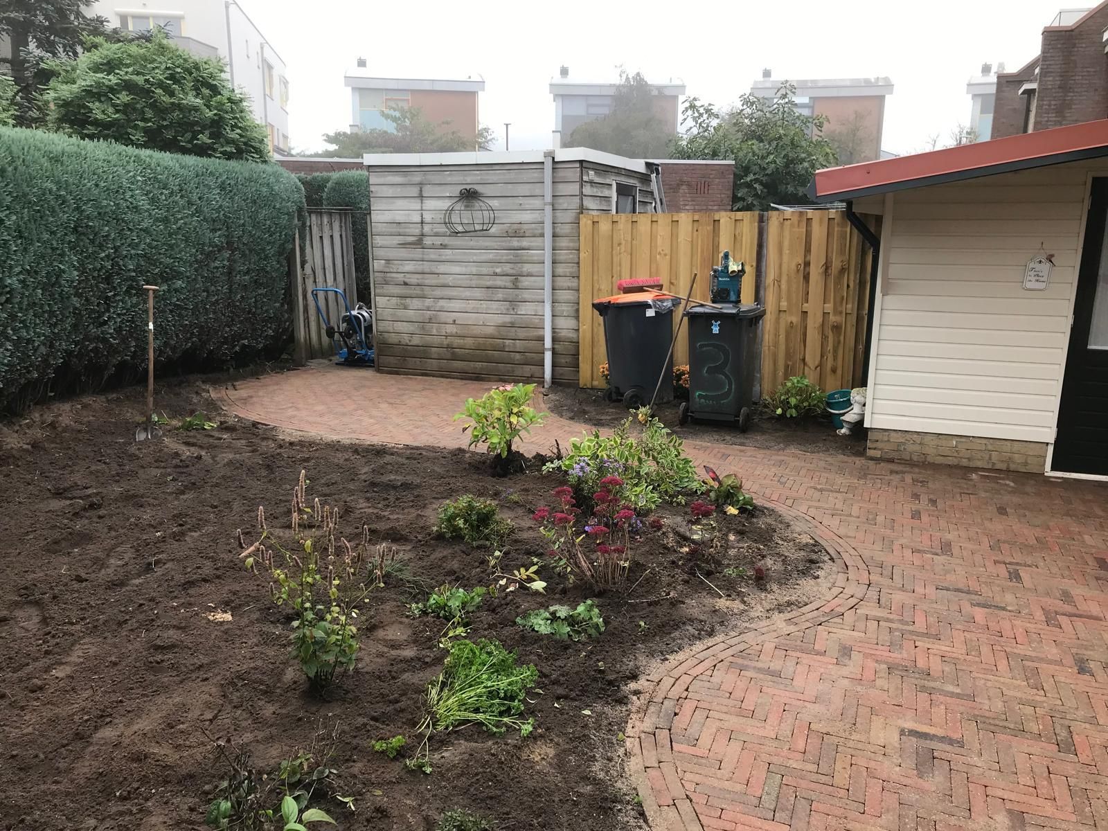 Bestrating met betonwalen