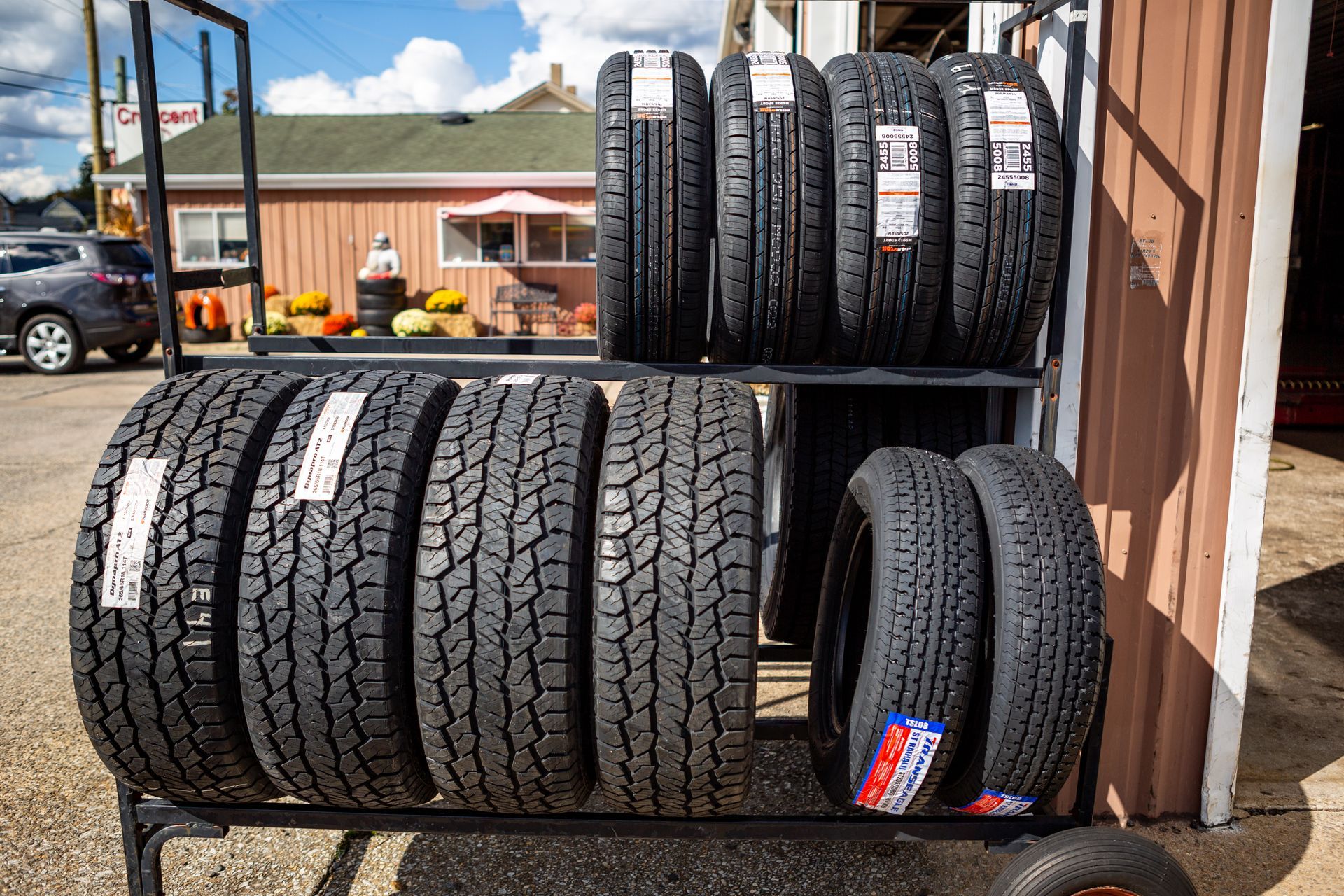 Tire Service at Crescent Service, LLC, in Hammonton, NJ
