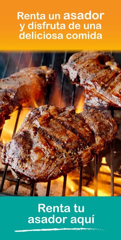 Asador con carne