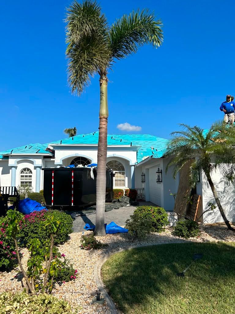 Residential roofing project in Palm Beach County Florida