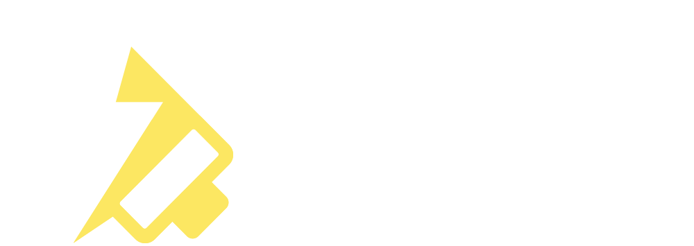 un logotipo amarillo sobre un fondo blanco