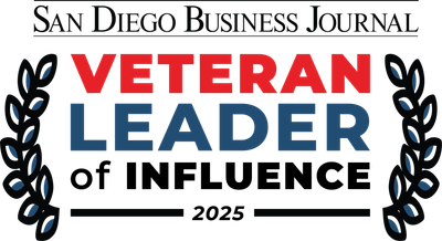A logo for naifa leaders with a blue pyramid and stars