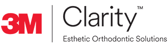 The logo for 3m clarity esthetic orthodontic solutions