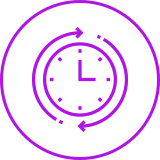 Clock with arrows icon | Best orthodontist | View our hours in Hickory NC